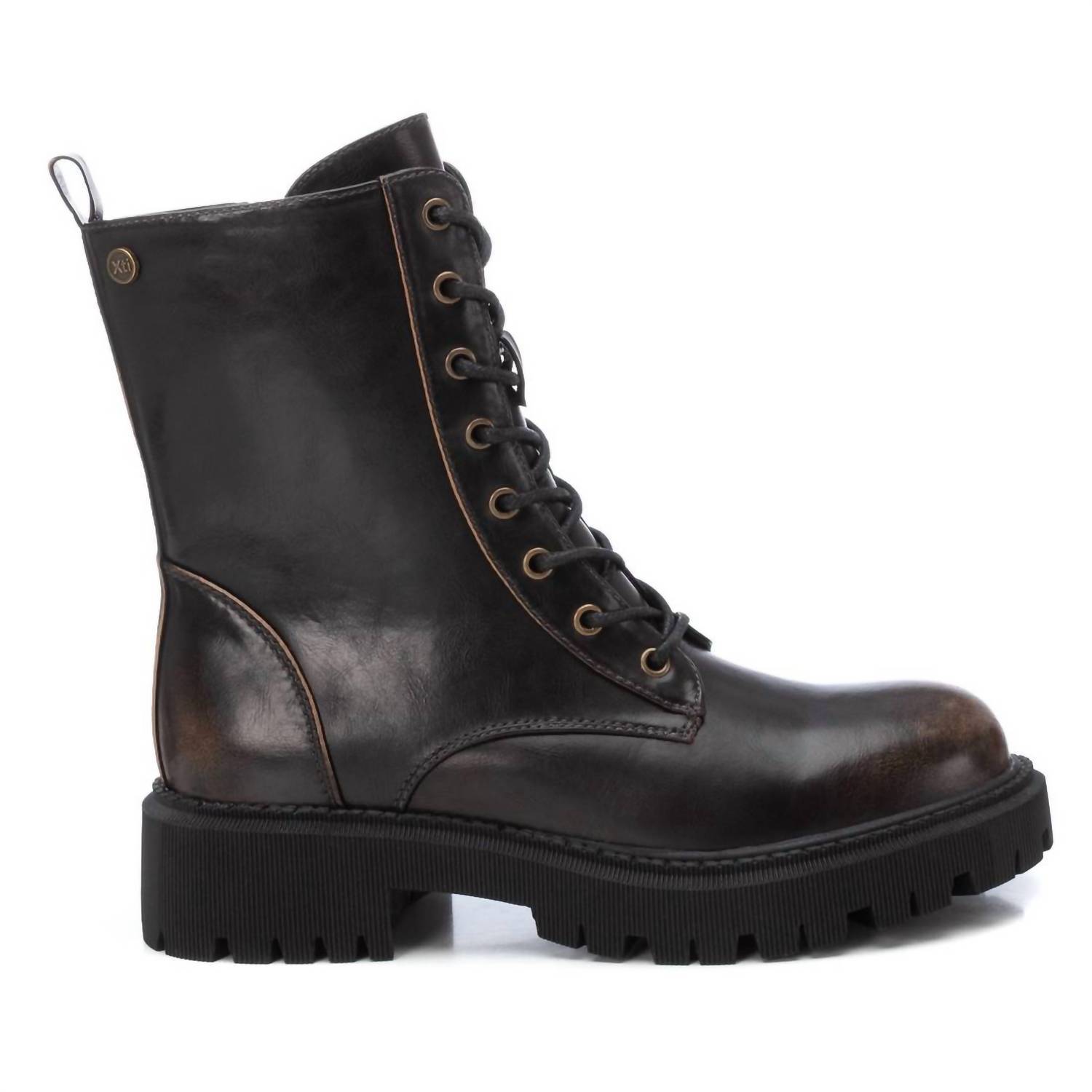New Xti Women's Combat Booties In Brown